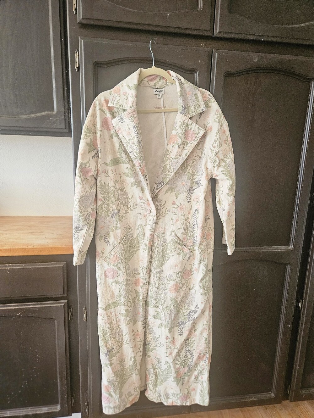 Wrangler Desert Oversized Floral 100% Cotton Maxi Coat